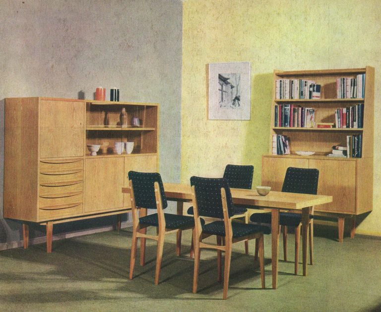 Franz Ehrlich ~ Serie 602 ~ Meubels ~ 1956 ~ Deutsche Werkstätten Hellerau